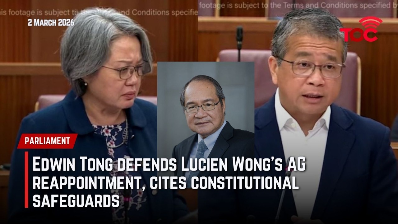 Edwin Tong defends Lucien Wong’s AG reappointment, cites constitutional safeguards