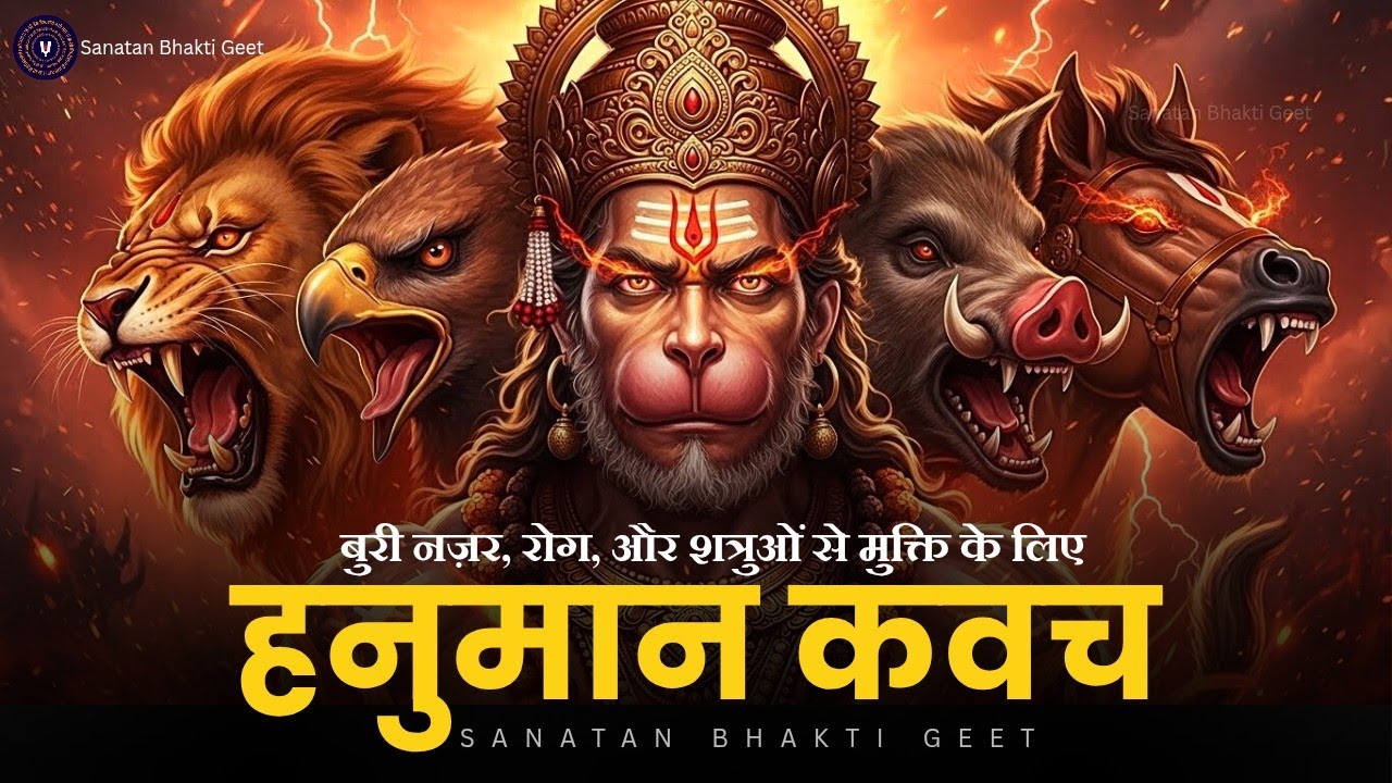 Poweful Panchmukhi Hanuman Kavach | शक्तिशाली पंचमुखी हनुमान कवच | Hanuman Mantra For Protection