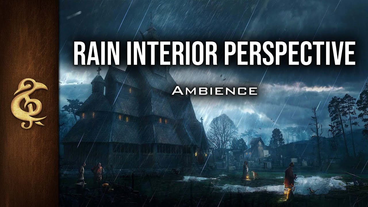 Дождь Интерьер Перспектива | Расслабляющая, уютная атмосфера ASMR (наслаивайте) | 3 часа