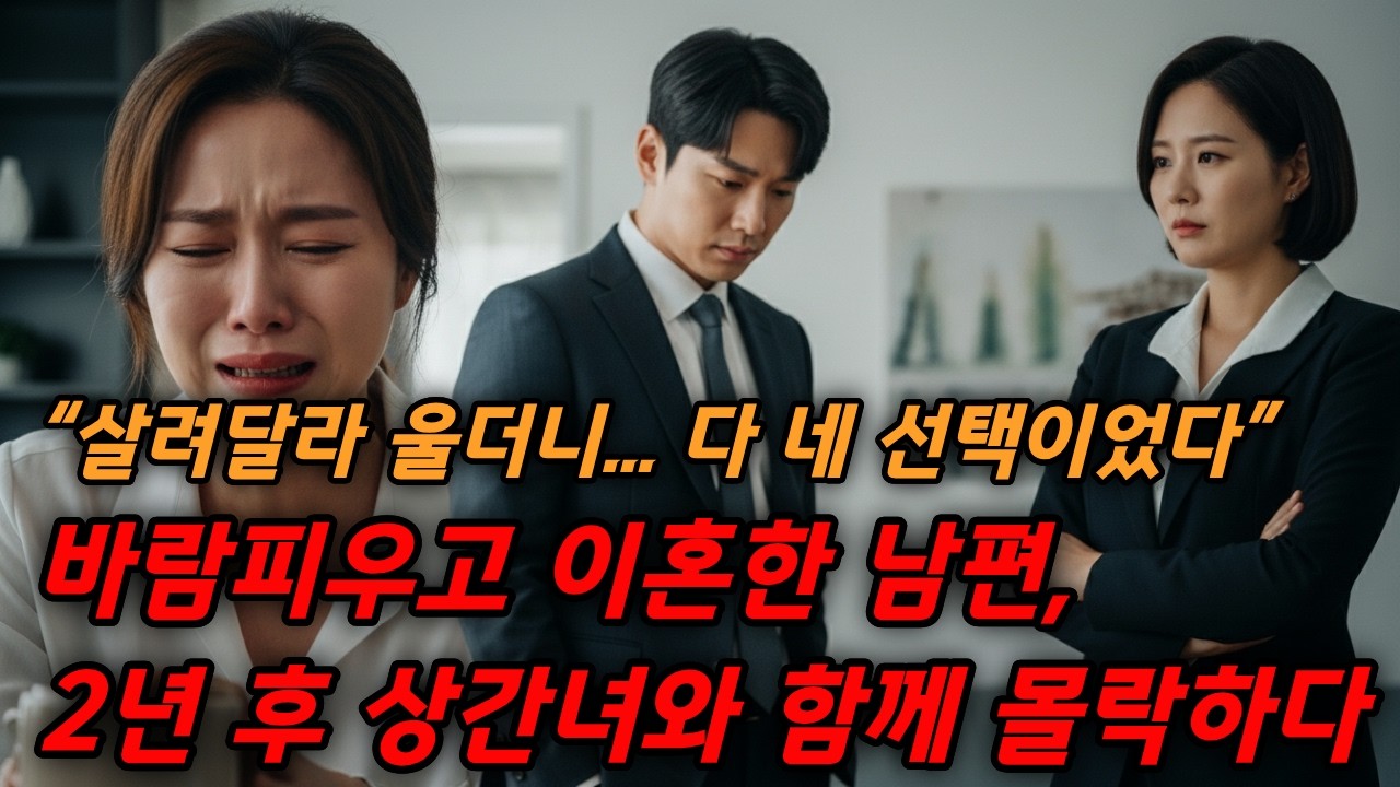 바람피우고 이혼한 남편, 2년 후 상간녀와 함께 몰락하다