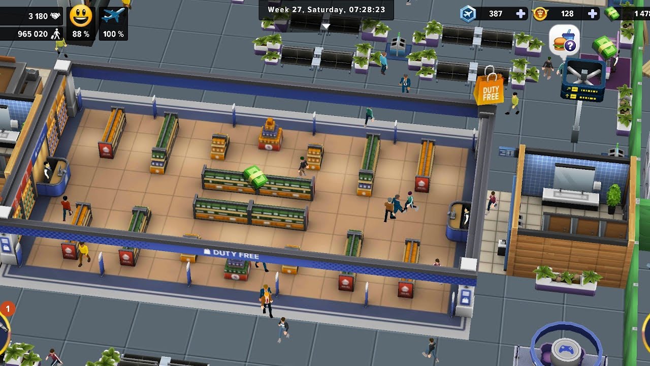 Duty free Shop, big bucks! | Airport Simulator Tycoon: First Class