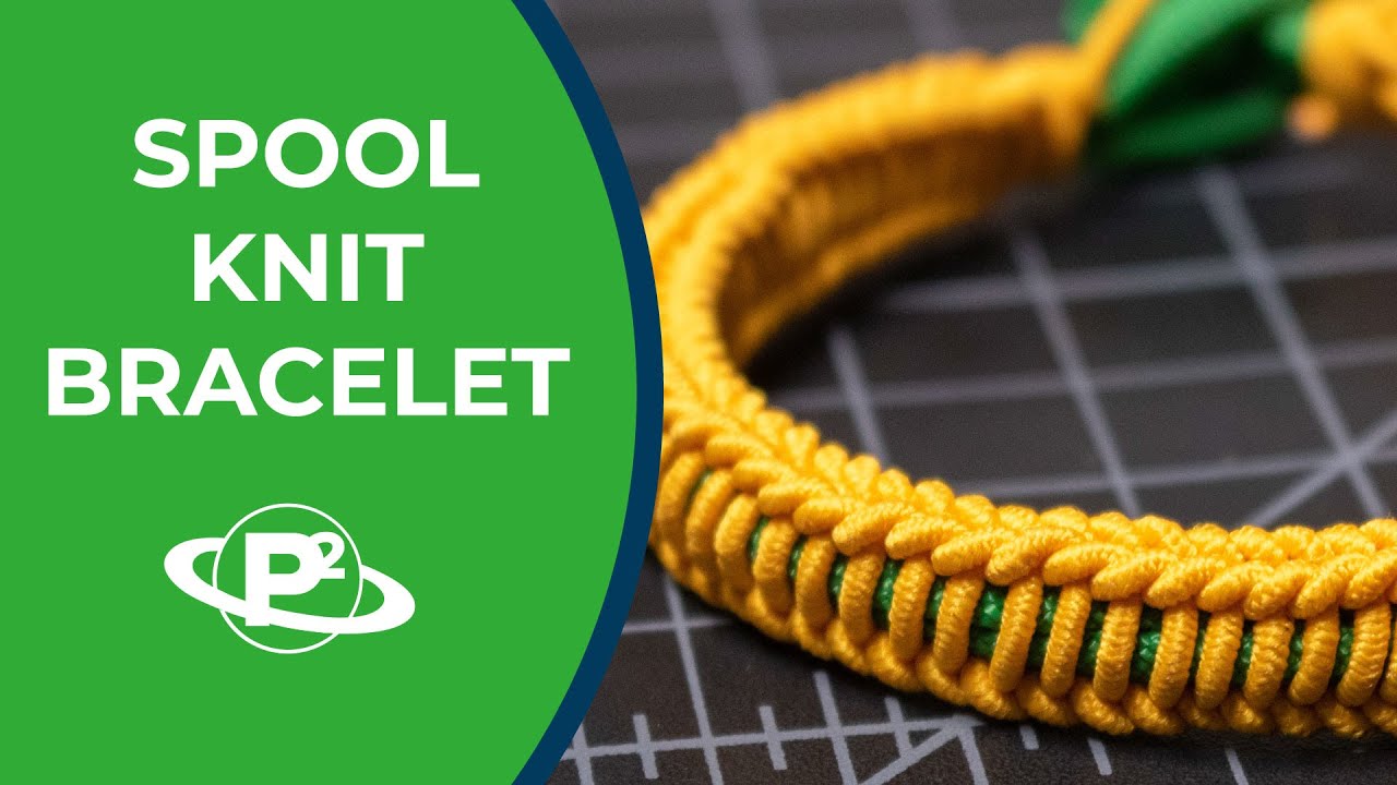 A Spool Knit Bracelet—with Bungee Cord!
