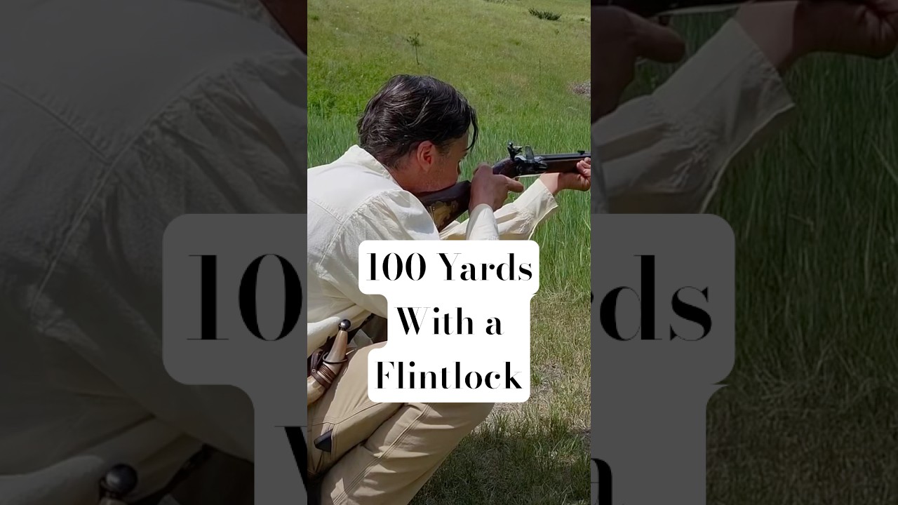 100 Yards Flintlock Dickert Rifle #longrifle #flintlock #muzzleloader