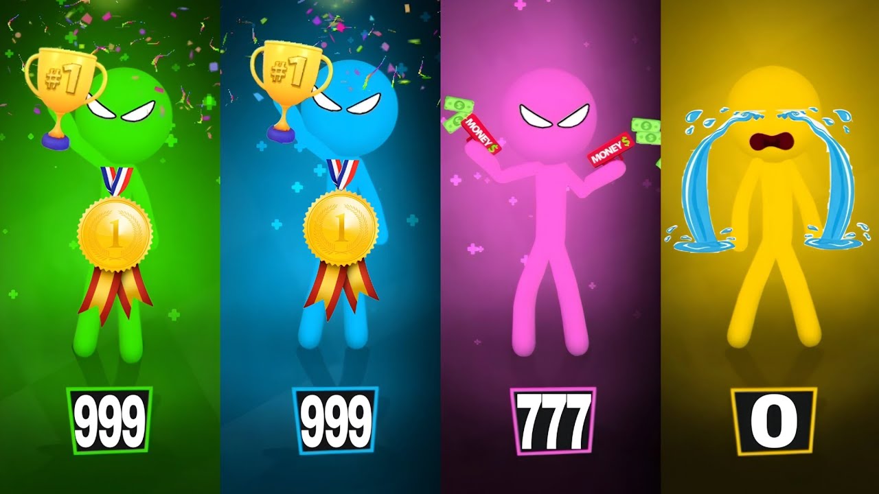 Stickman Party 234 MiniGames - Intense Moments & Wins! Stickman Fight Highlights
