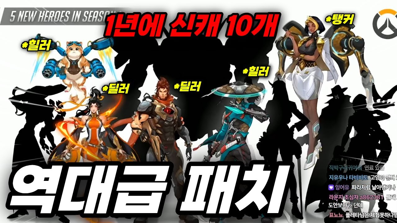 🔥오버워치 진짜 정신 차렸습니다🔥한 시즌에 신캐 5개, 1년에 10개, 새로운 시네마틱까지 역대급 패치 예고