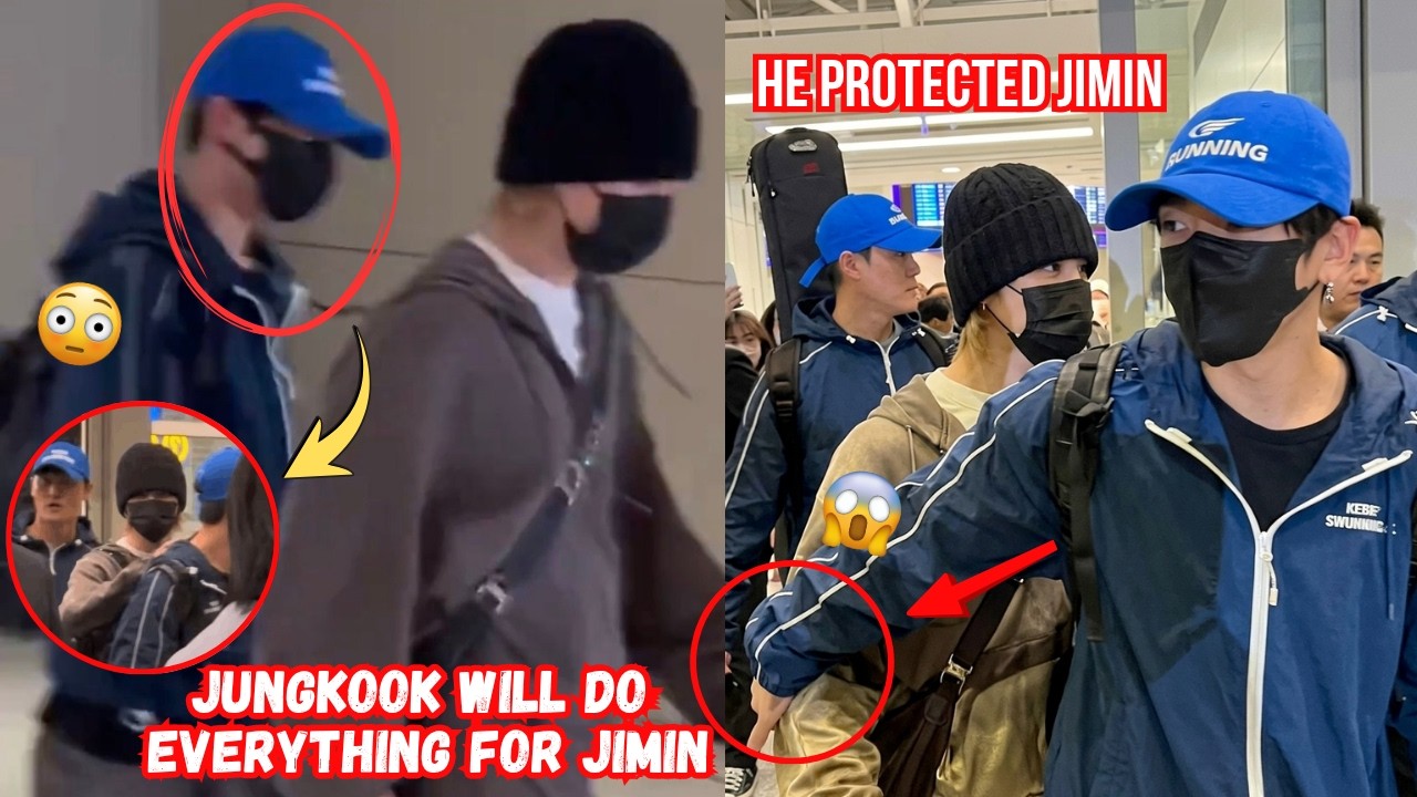Jungkook Instinctively Protects and Hugs Jimin at the Airport&hellip; Then THIS Happened 😳