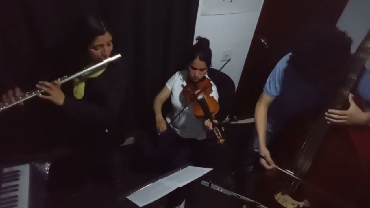 March From Aida  - Trio : Flauta Violin Contrabajo  - short version