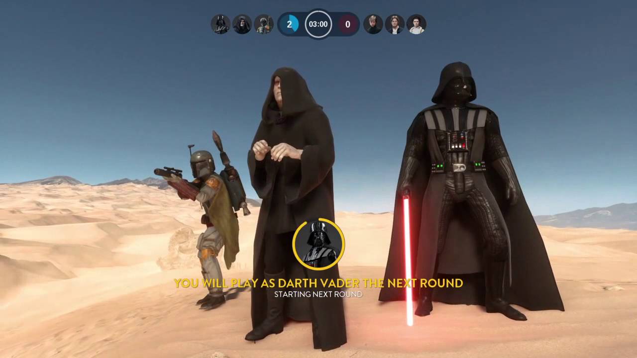 Star Wars: Battlefront - Playing as Vader (Heroes vs Villains)