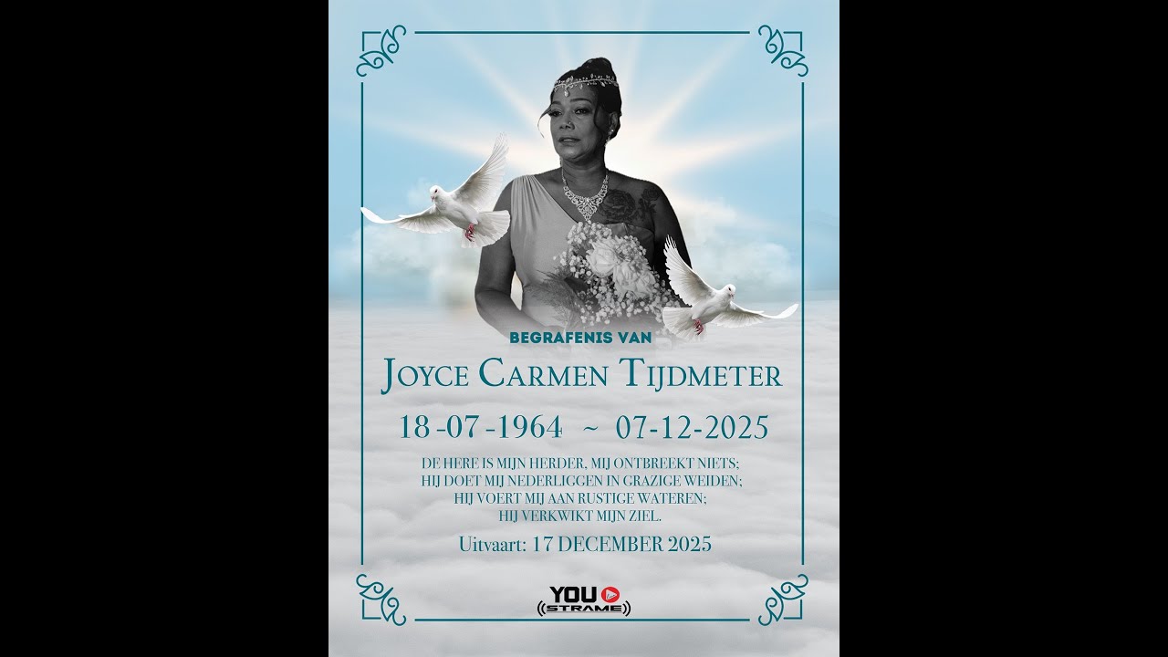 Uitvaart van Joyce Carmen Sanches - Tijdmeter