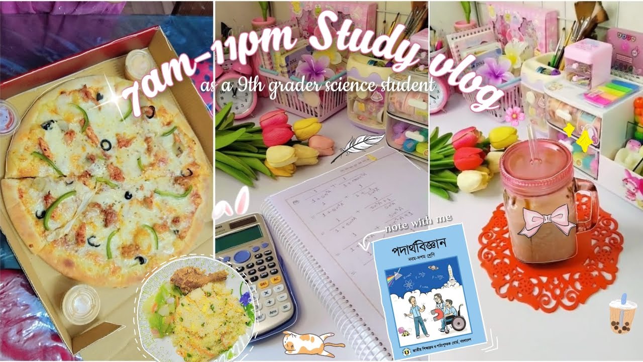 Study vlog 📚🌸asthetic vlog | lot of study | eating | desk makeover | science student |🌷