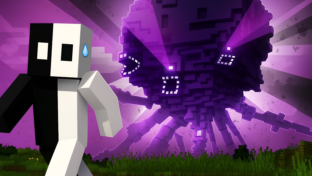 I SURVIVED THE *HARDEST* BOSS OF MINECRAFT.. WITHER STORM