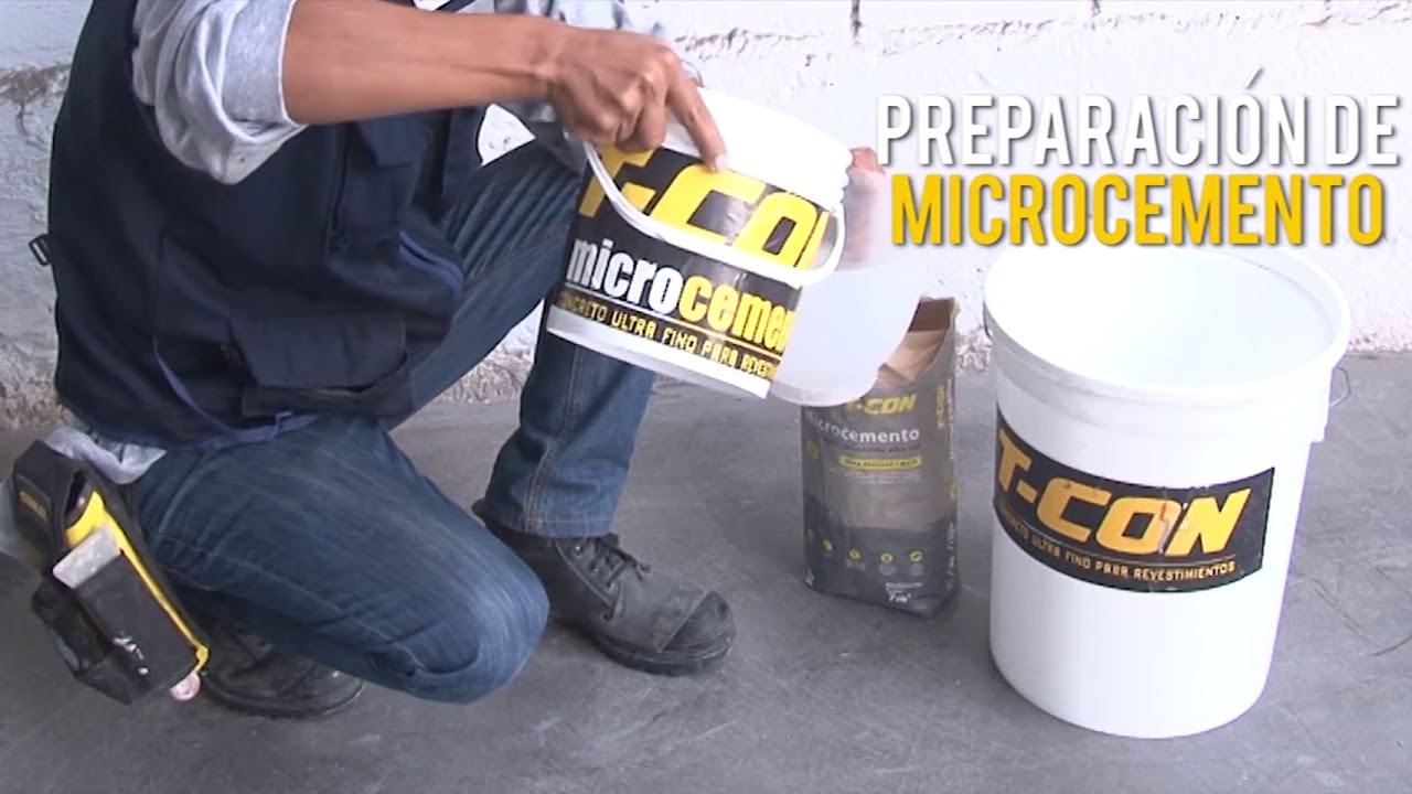 APLICACION DE MICROCEMENTO PARA PARED T CON