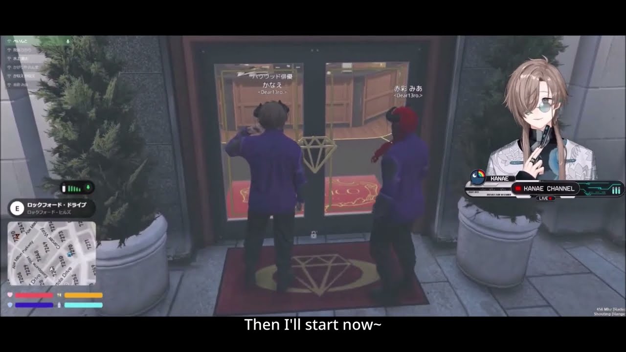 Kanae Plays a Prank on Akairo During Jewel Store Heist In GTA - Newtown / Eng Sub