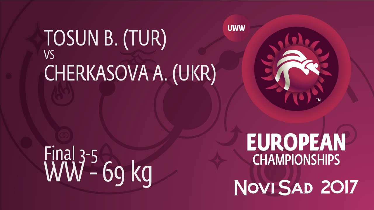 BRONZE WW - 69 kg: A. CHERKASOVA (UKR) df. B. TOSUN (TUR), 11-4