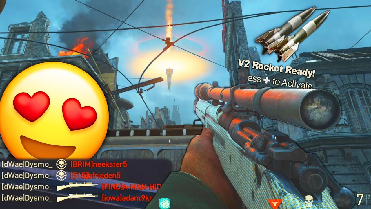 the GOD SNIPER...😇 - COD WW2 (DOUBLE SNIPER V2 ROCKET & BLACK OPS 4?!)