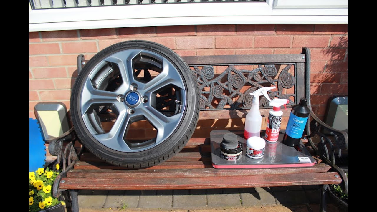 Waxing and sealing alloy wheels