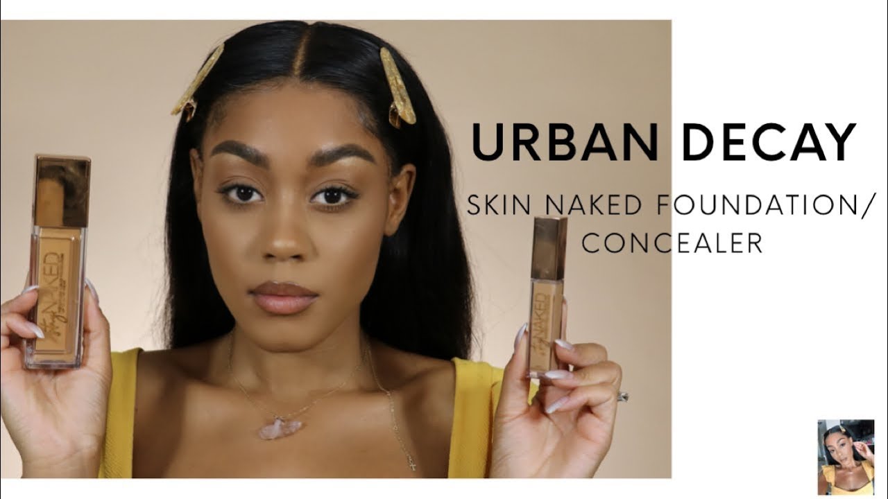 Urban Decay SKIN NAKED Foundation/concealer REVIEW | tested on super dry skin