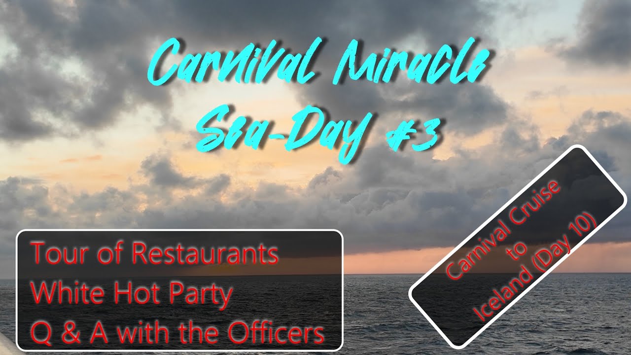 Day 10 Sea Day Carnival Miracle Restaurants - Tour all the quick service restaurants on Lido Deck