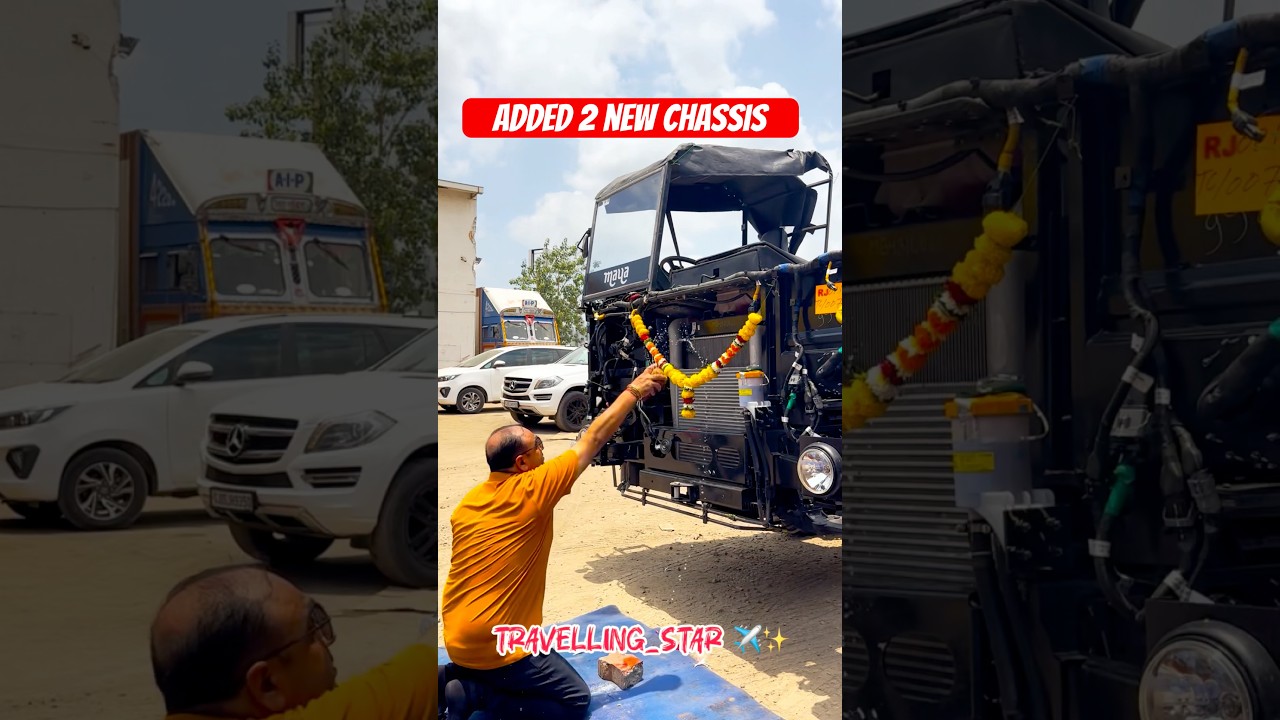 Added 2 New bs6 13.5 M Luxury bus chassis ✨ ll Maya Travels #reels #viral #trending #luxurybus #bs6