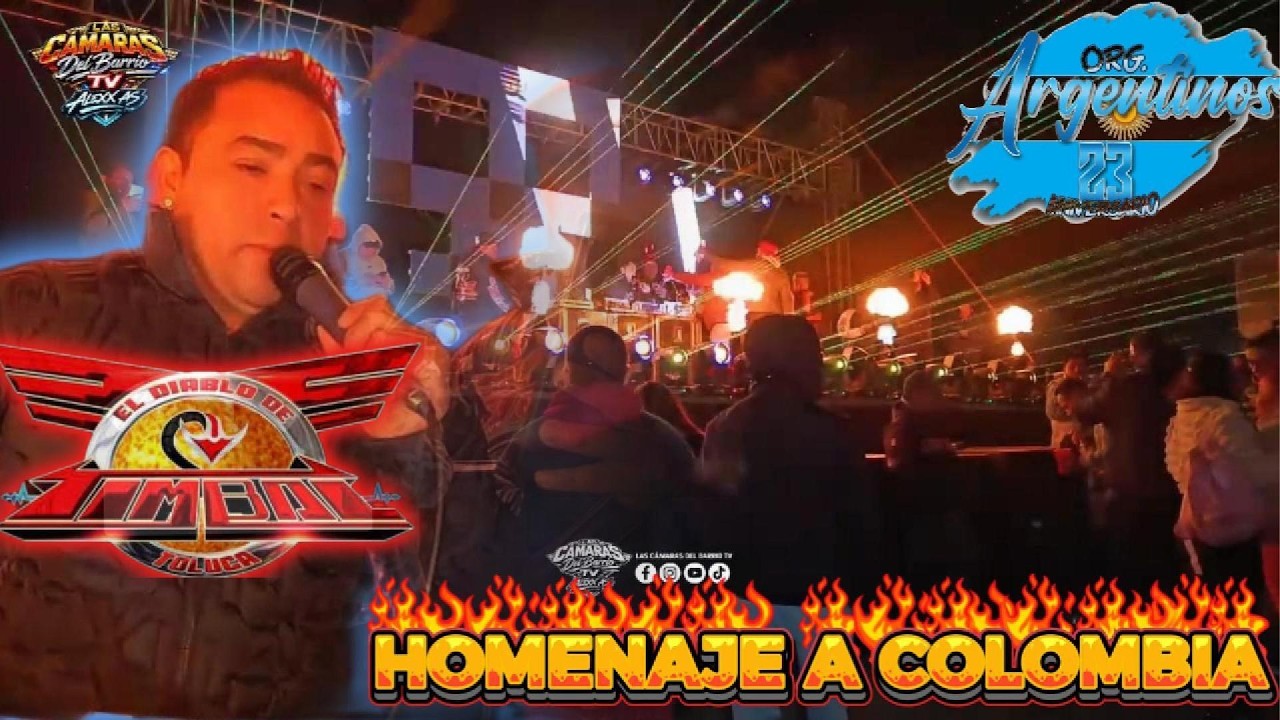 !ESTO SI SUENA CHIDO¡ HOMENAJE A COLOMBIA EL PODEROSO DIABLO DE TOLUCA SONIDO TIMBAL ZOLOTEPEC