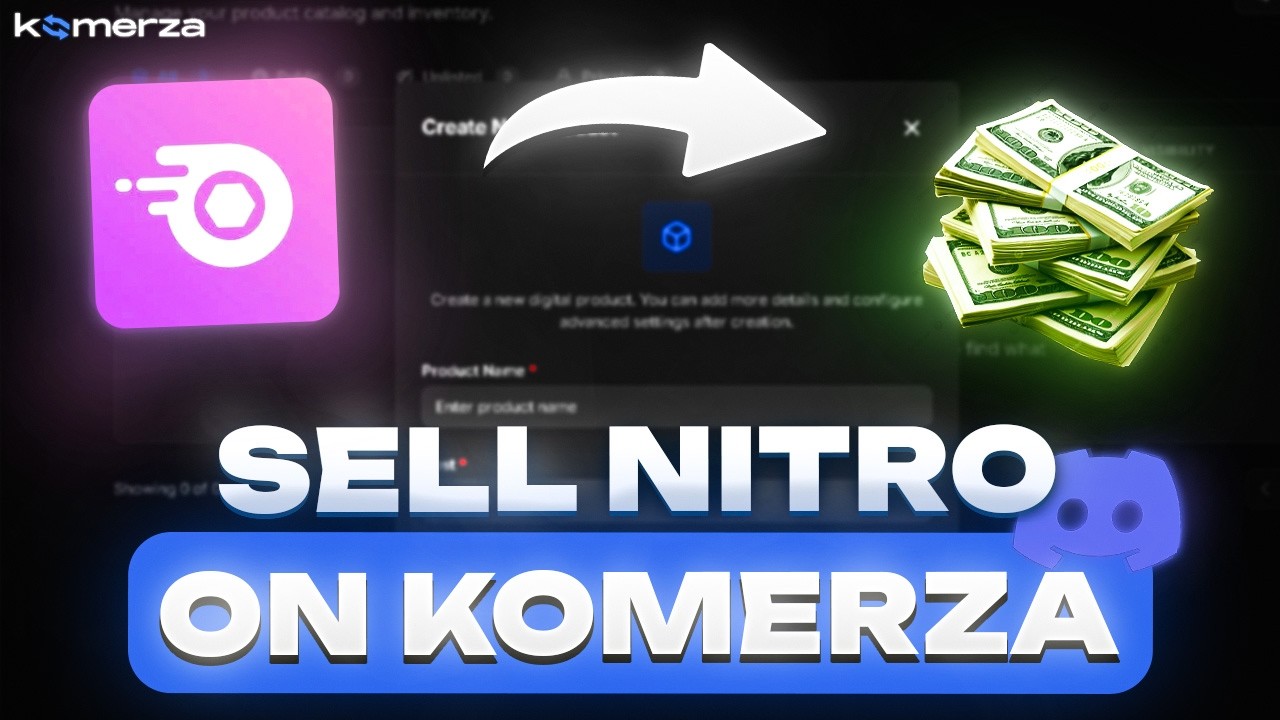 How to sell Discord Nitro on Komerza.com