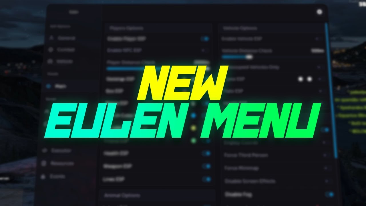 NEW Eulen Menu for FiveM - Available NOW⚡Exclusive Features, Ultra Stream Proof And More