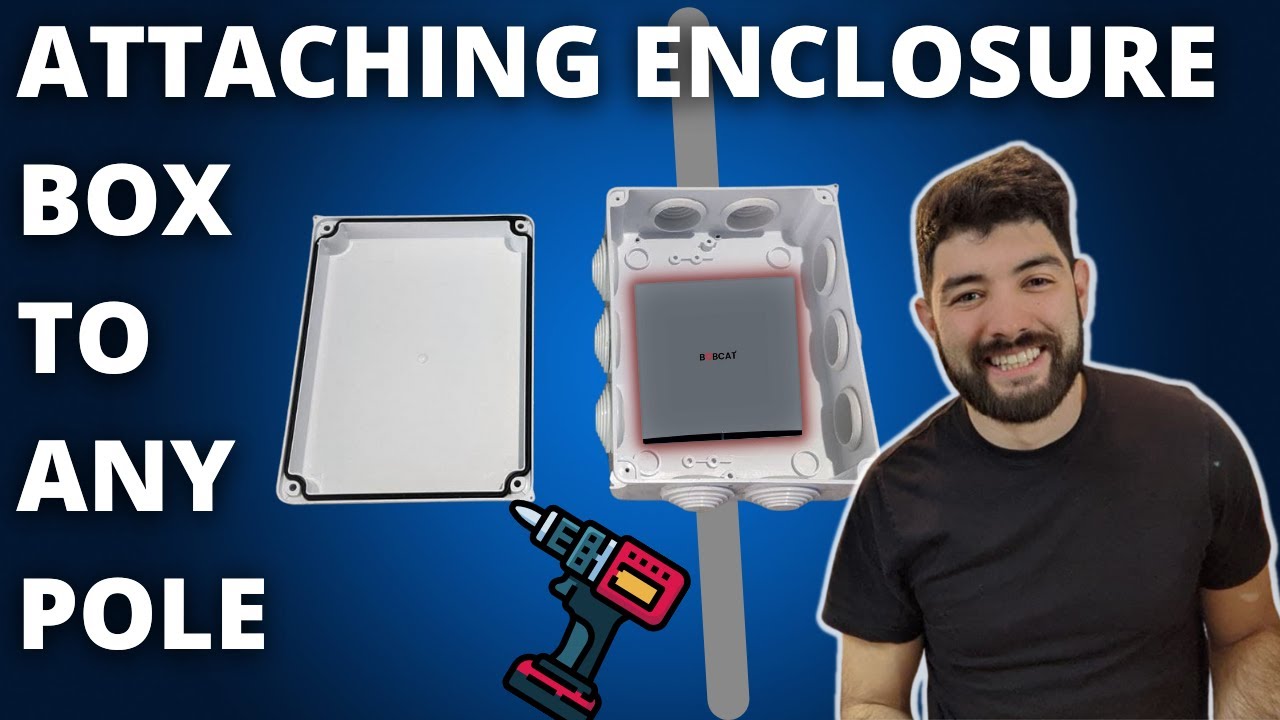 How To Attach OutDoor Enclosure Box To Any Pole ( Helium Mining ) Step-By-Step