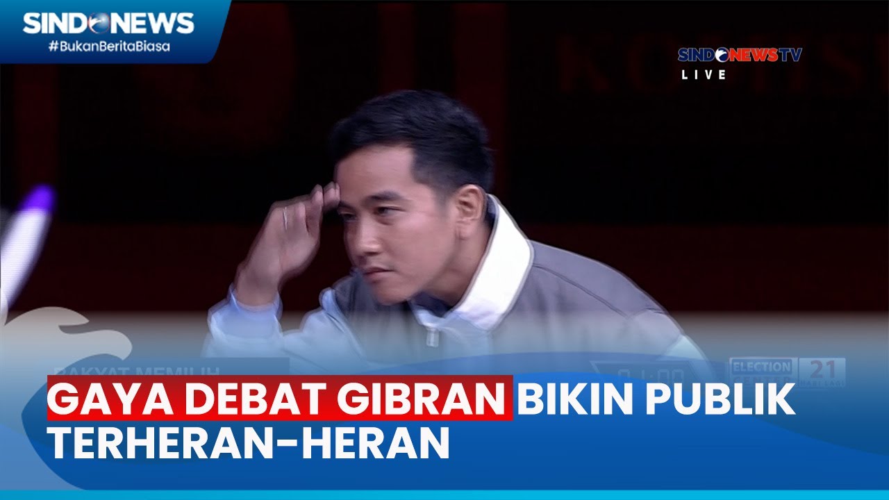 Gaya Debat Gibran Bikin Heran, Kerap Gunakan Singkatan saat Debat Cawapres keempat