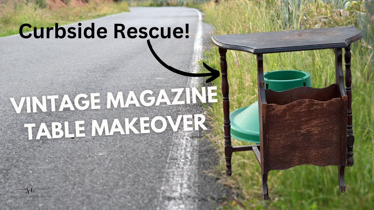 Curbside Magazine Table | Before and After