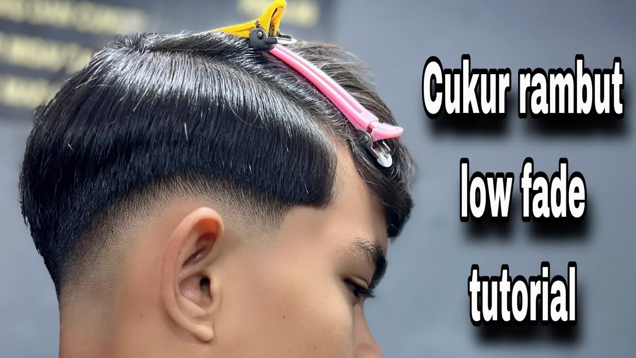 Cukur rambut low fade 💈 Cara comb over rambut low fade