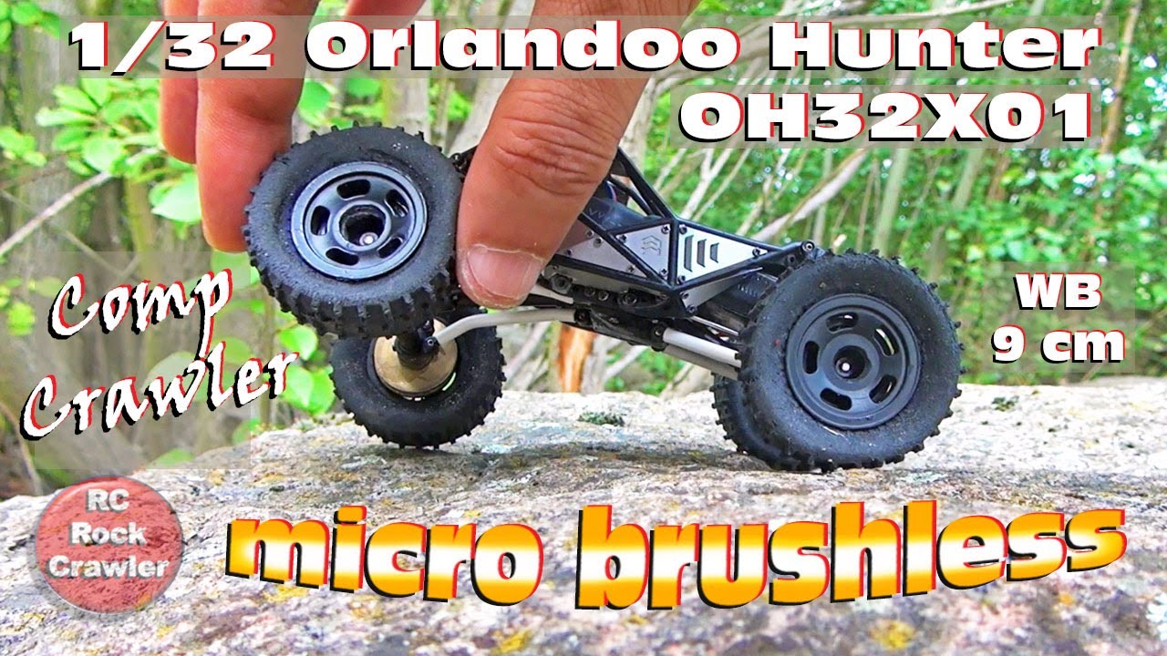 Orlandoo Hunter OH32X01 1/32 crawler w/ brushless outrunner motor high clearance links brass weight