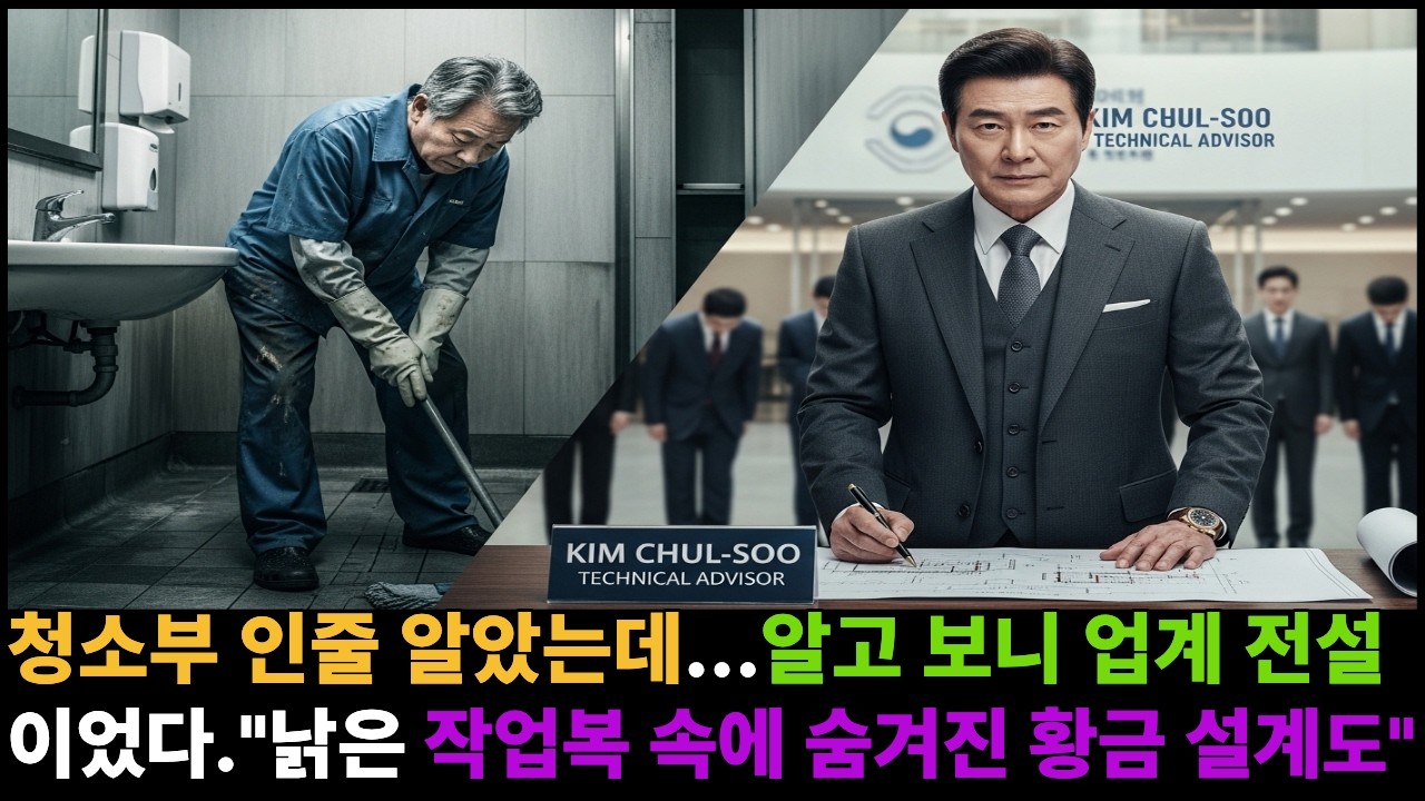 청소부인줄 알았는데...업계전설,기술고문!!