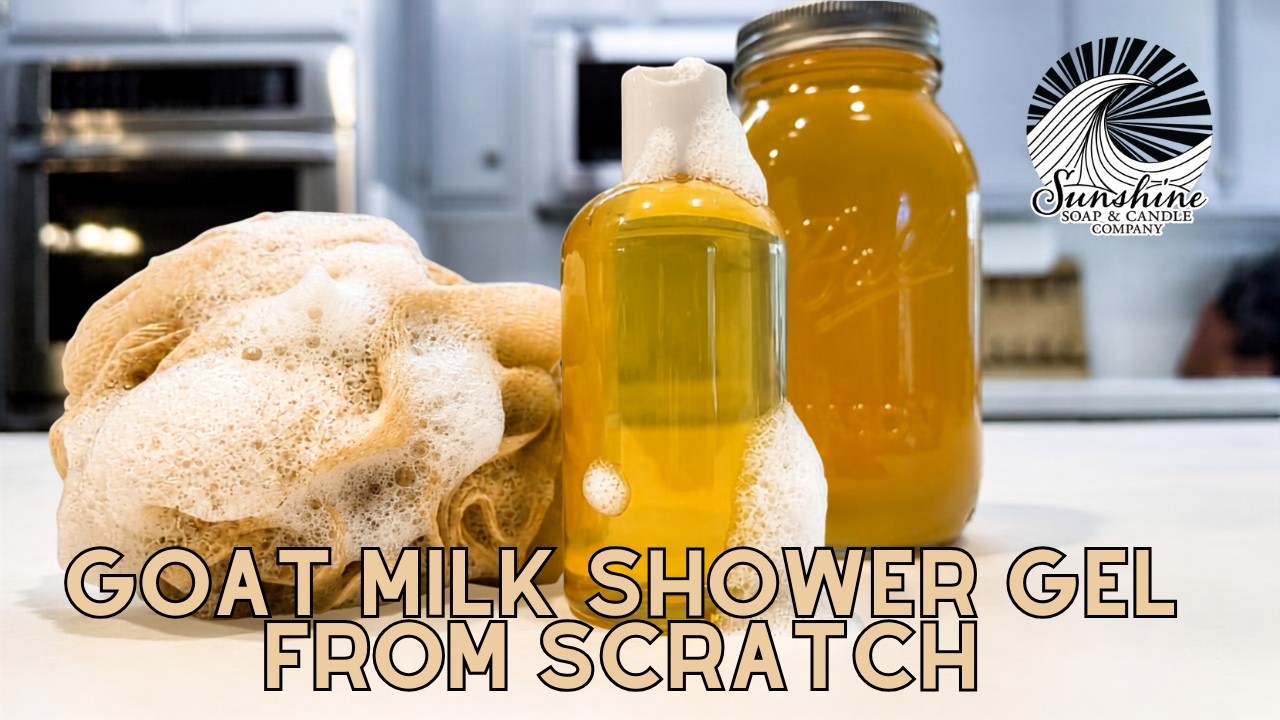 How To Make Goat Milk Shower Gel From Scratch!