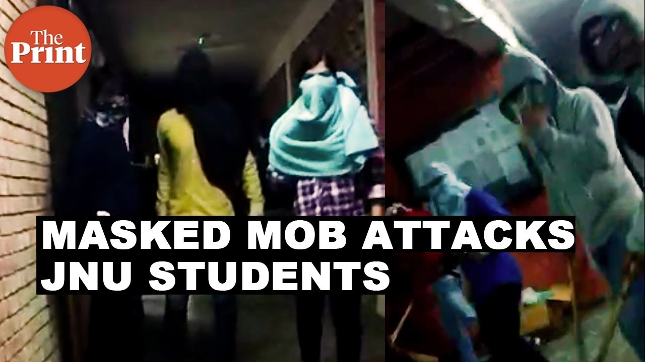 Masked mob enters JNU campus, students run for lives