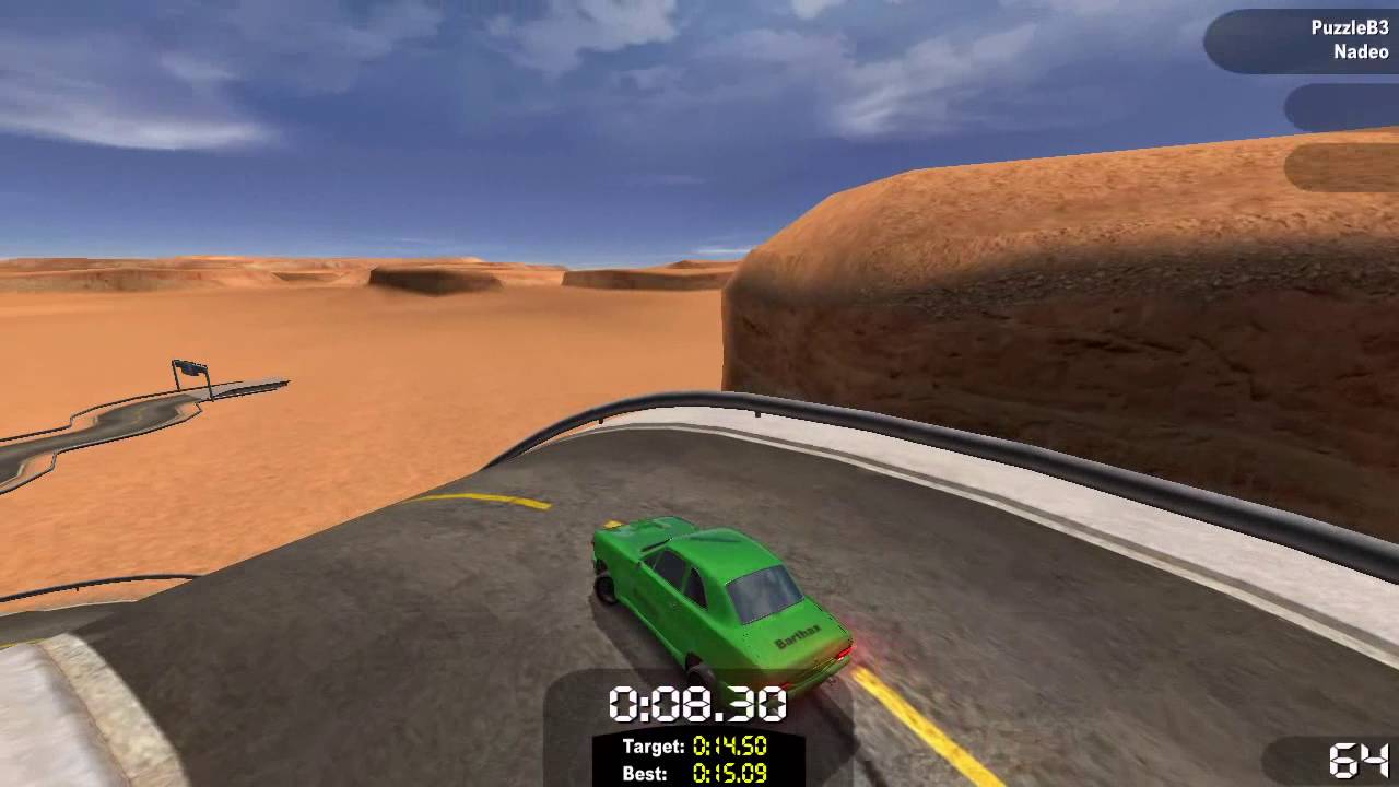 TrackMania Original, Puzzle, PuzzleB3, 14.84