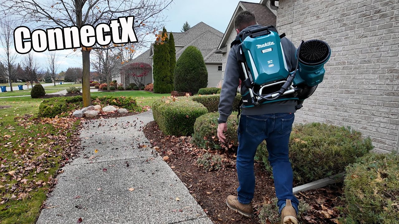 Makita 40V ConnectX  Backpack Blower CBU04Z Review with PDC1200 Battery #makita