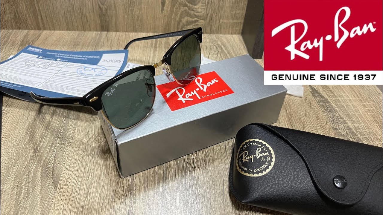 รีวิว RayBan Clubmaster RB3016 51mm. G-15 Green Polarized