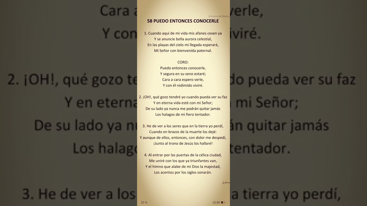 58  PUEDO ENTONCES CONOCERLE
