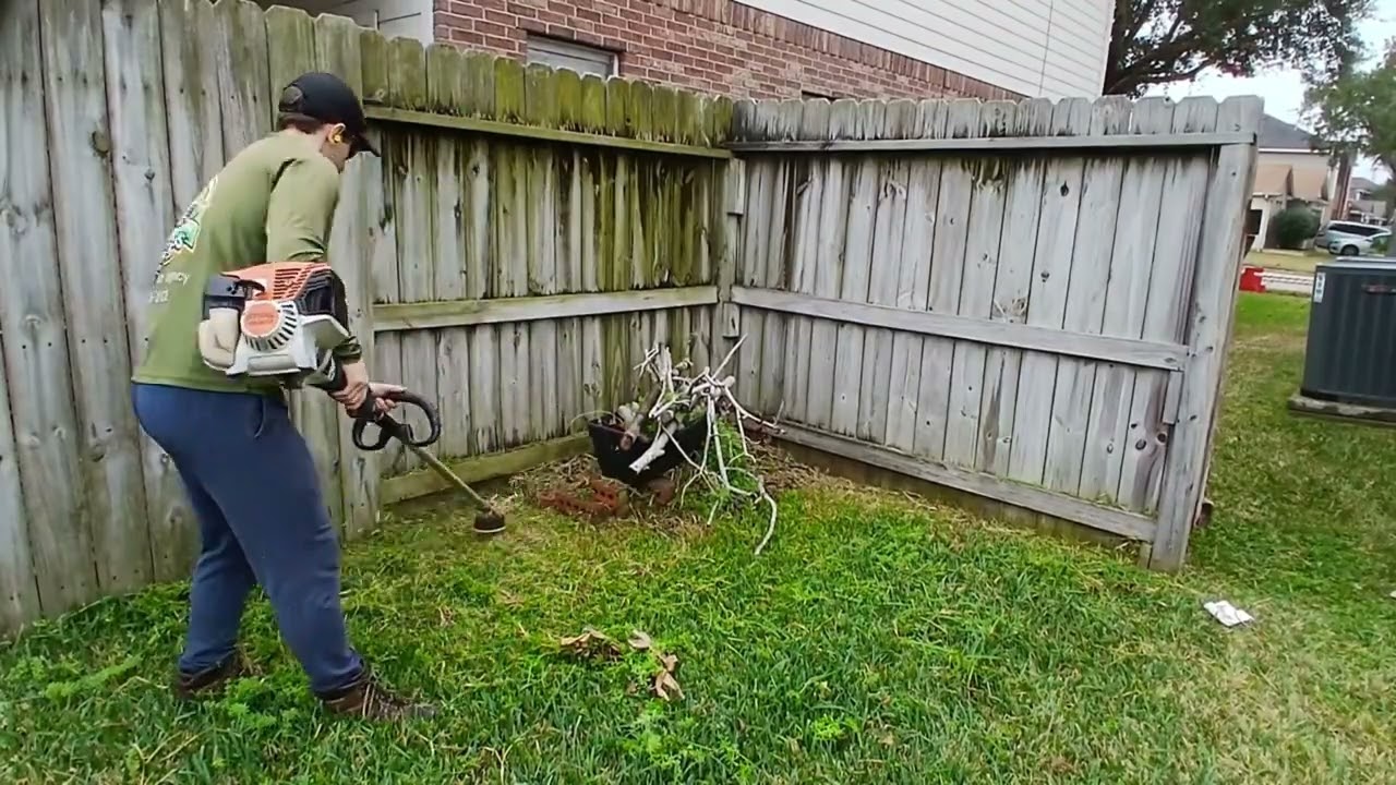 Satisfying trimming and mowing