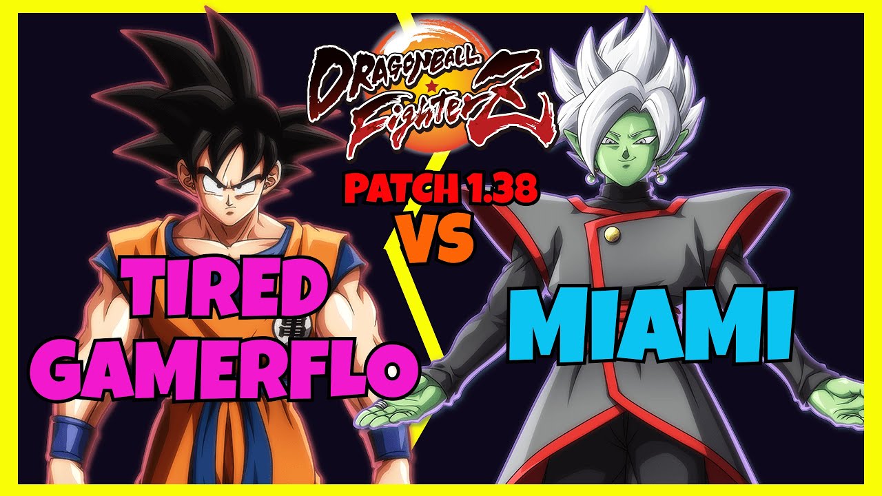 DBFZ - TIREDGAMERFLO vs MIAMI games (Adult Gohan, Base Goku, SSJ Goku vs Zamasu, Beerus, Trunks)