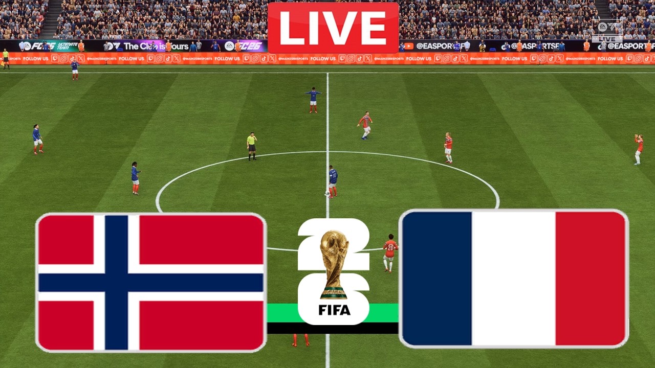 France vs Norway LIVE | FIFA World Cup 2026 | Full Match Streaming | FC 26 Gameplay Simulation
