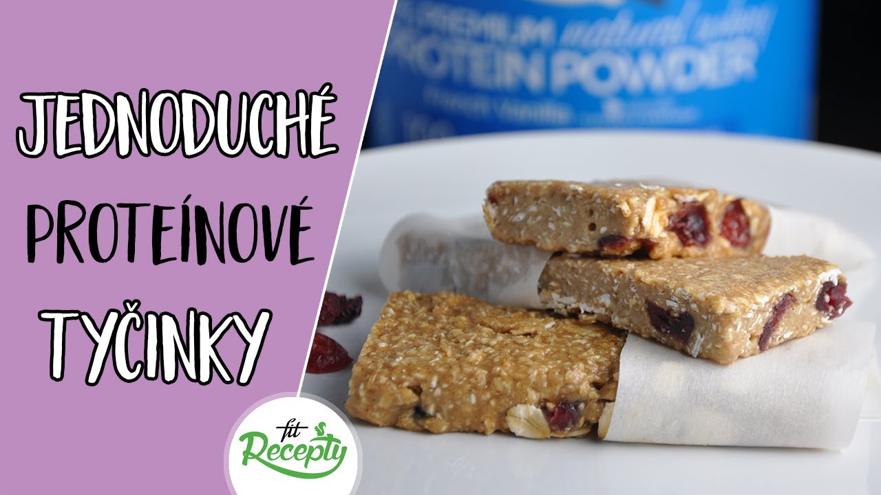Jednoduché proteínové tyčinky - fitness recept