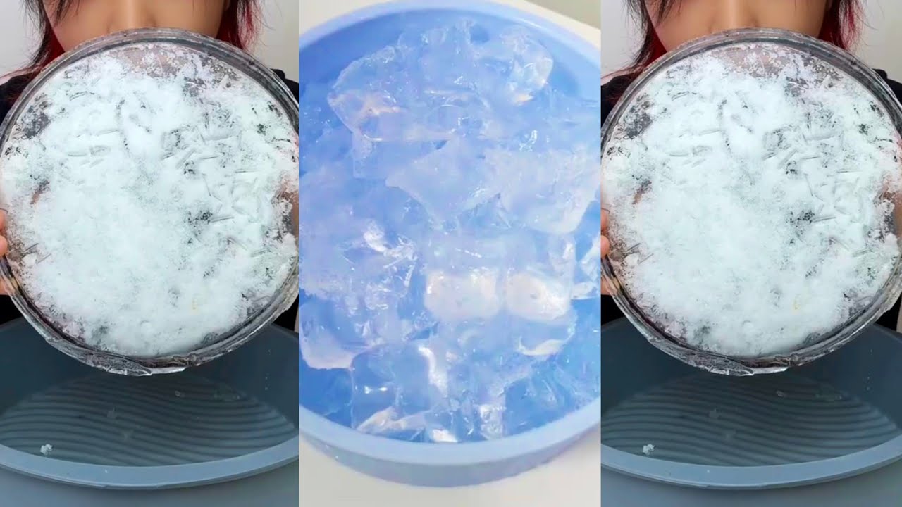 ASMR HARD ICE EATING / THIN ICE / CLEAR ICE MUKBANG