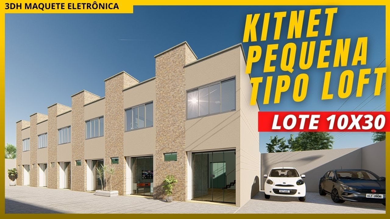 KITNET 4X6 TIPO LOFT COM ESTACIONAMENTO  [ Kitinet pequena 4x6