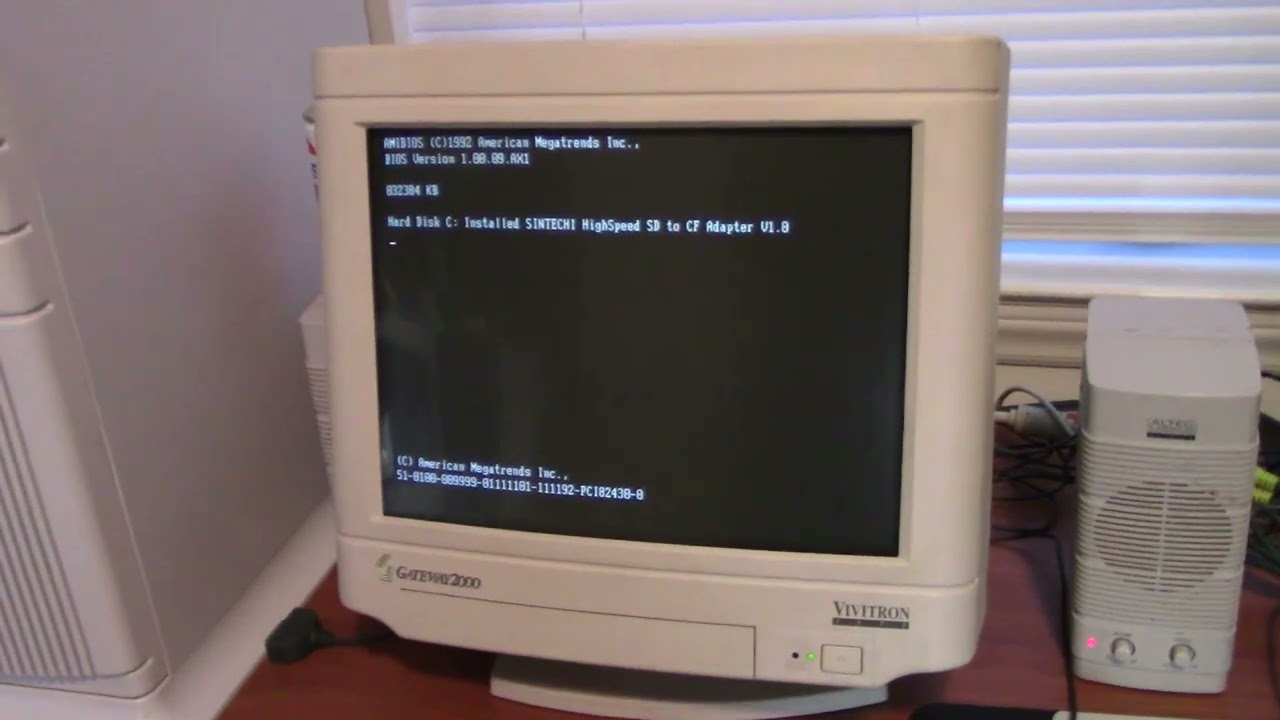 Распаковка и настройка монитора Gateway 2000 1572