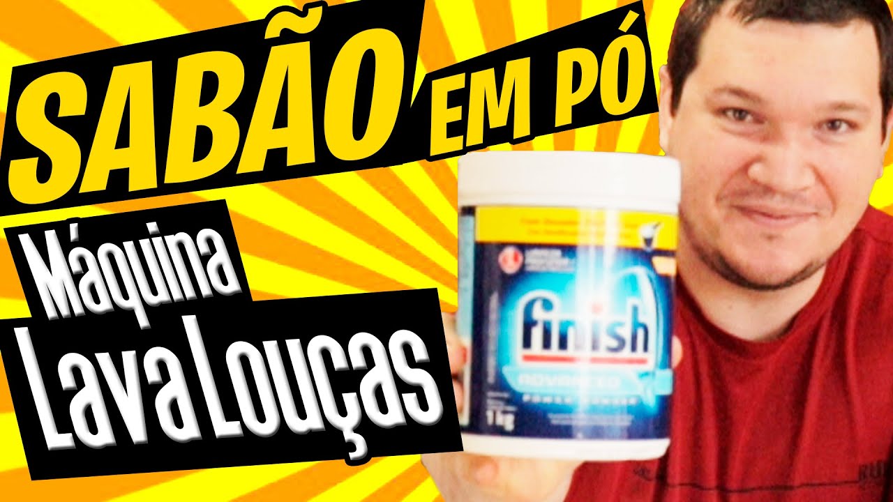 SABÃO DE MÁQUINA DE LAVAR LOUÇA (Detergente em pó) - Faça em casa