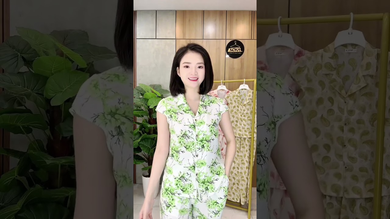 B945 set bộ lụa mịn mặc mát nhẹ, thiết kế thanh lịch tôn dáng, size S50-2XL70 cho chị em  0868662126