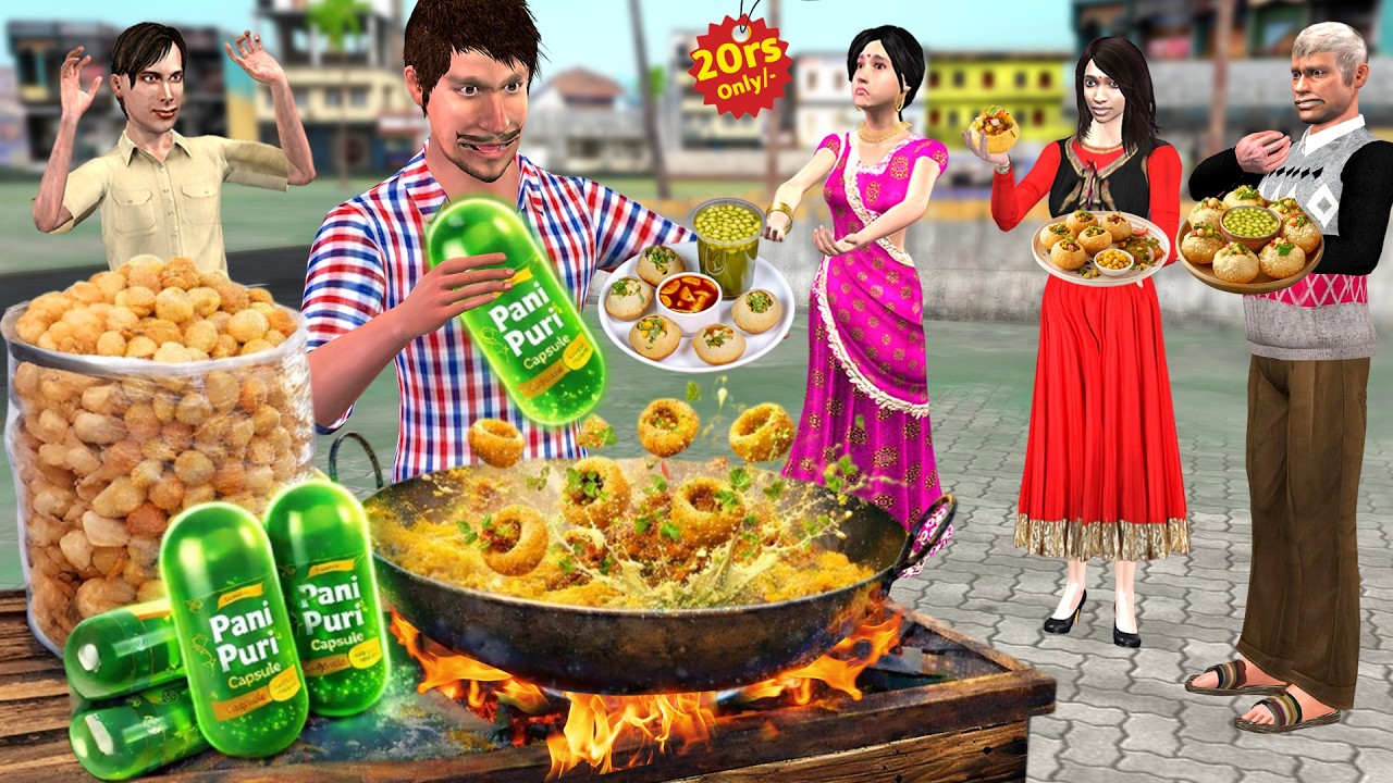 पानी पूरी का कैप्सूल वैज्ञानिक का देसी जुगाड़ Comedy Hindi Kahaniya