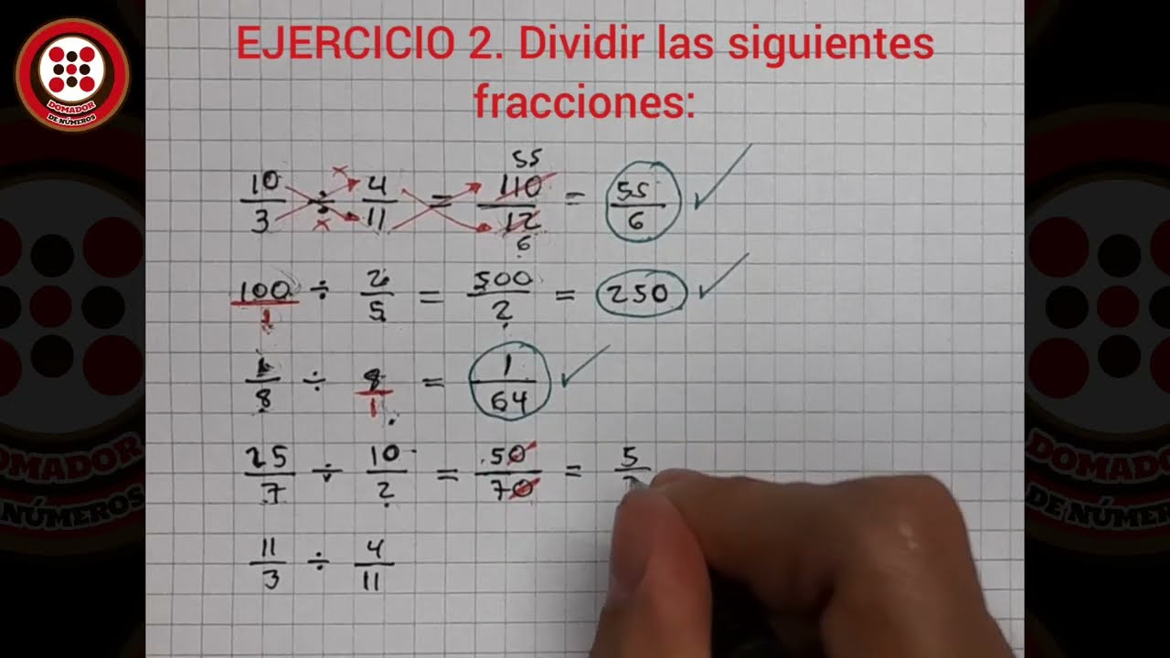 ¿Cómo dividir fracciones? ¡Paso a paso! Ejercicio 2
