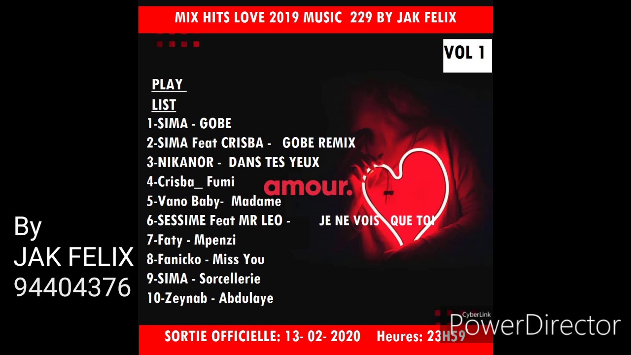 MIX HITS 2019 LOVE MUSIQUE 229 BY JAK F&eacute;lix DJ